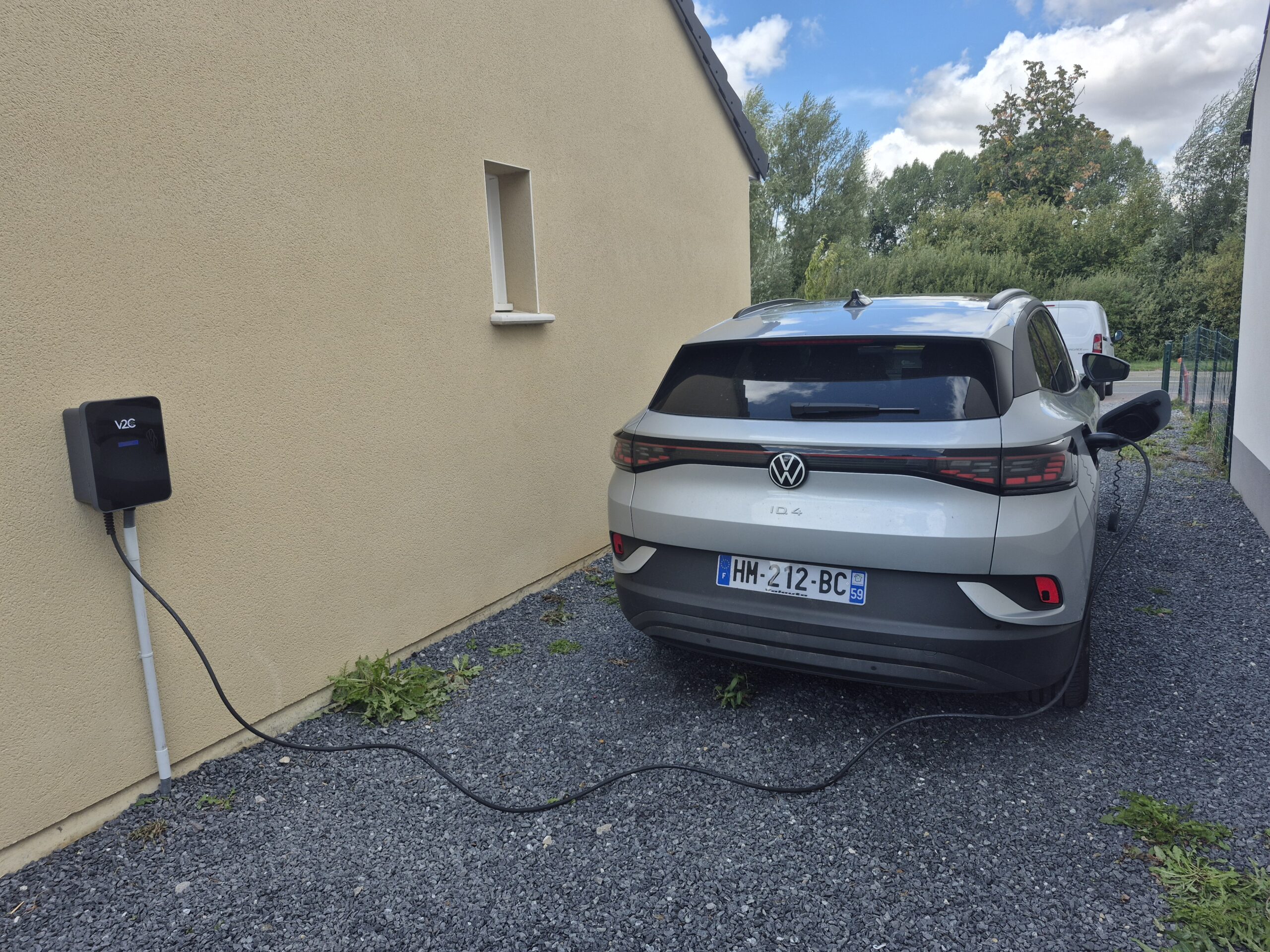 Raccordement borne de recharge V2C à Morcourt